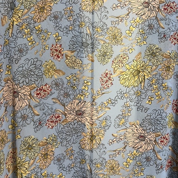 Belle Du Jour Blue Floral Lace Detail Sheer Kimono Size 2X - Picture 10 of 10